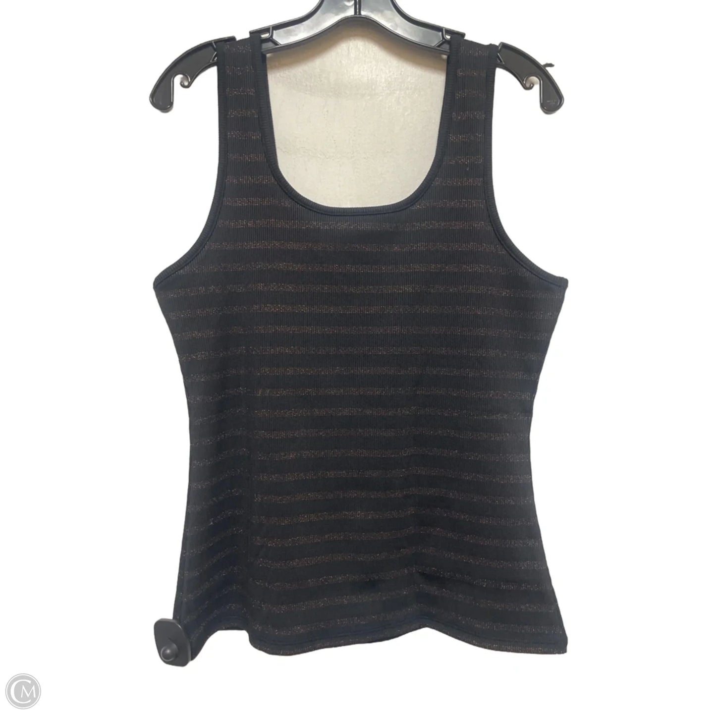 Top Sleeveless By White House Black Market In Black & Gold, Size: L