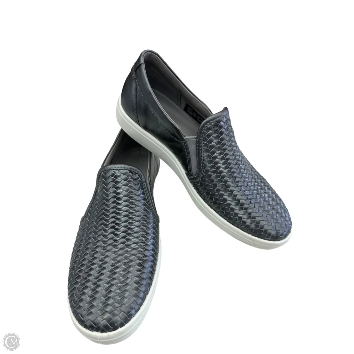 Shoes Flats By Ecco In Silver, Size: 9