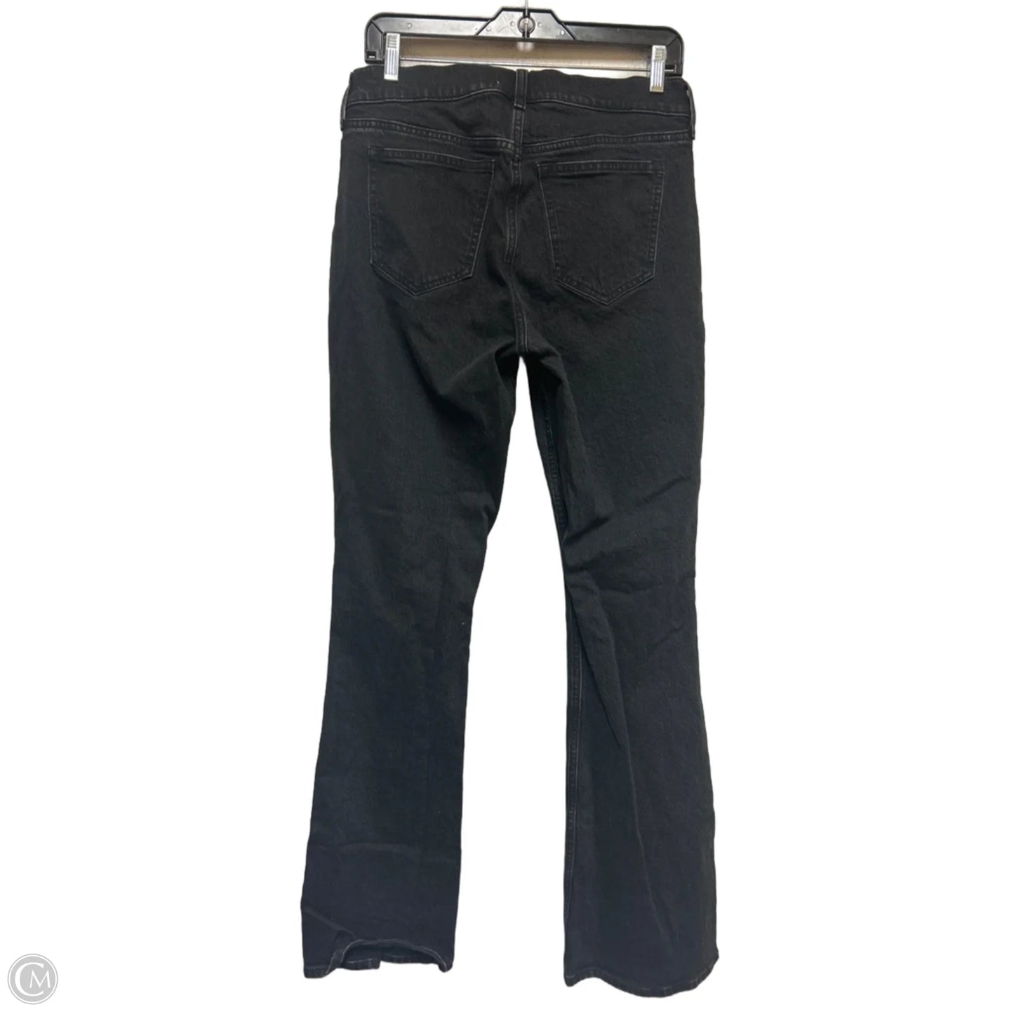 Jeans Boot Cut By Abercrombie And Fitch In Black Denim, Size: 6