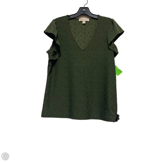 Top Short Sleeve By Michael By Michael Kors In Green, Size: M