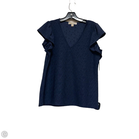 Top Short Sleeve By Michael By Michael Kors In Navy, Size: M
