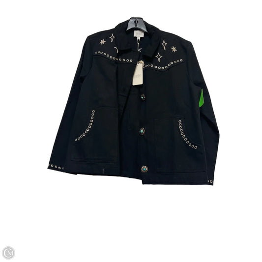 Jacket Denim By Jade In Black Denim, Size: S