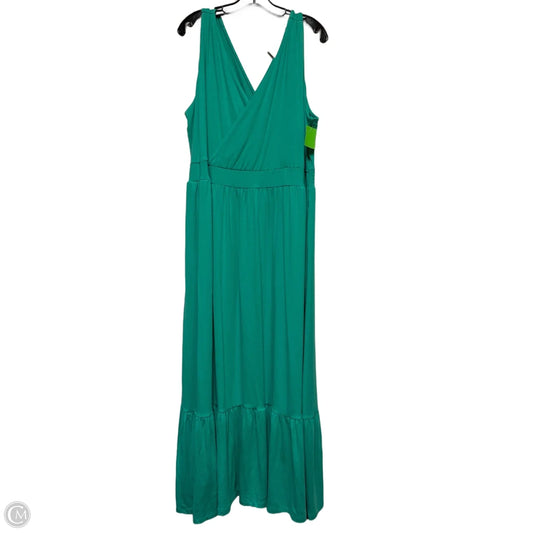 Dress Casual Maxi By Ava & Viv In Green, Size: 2x