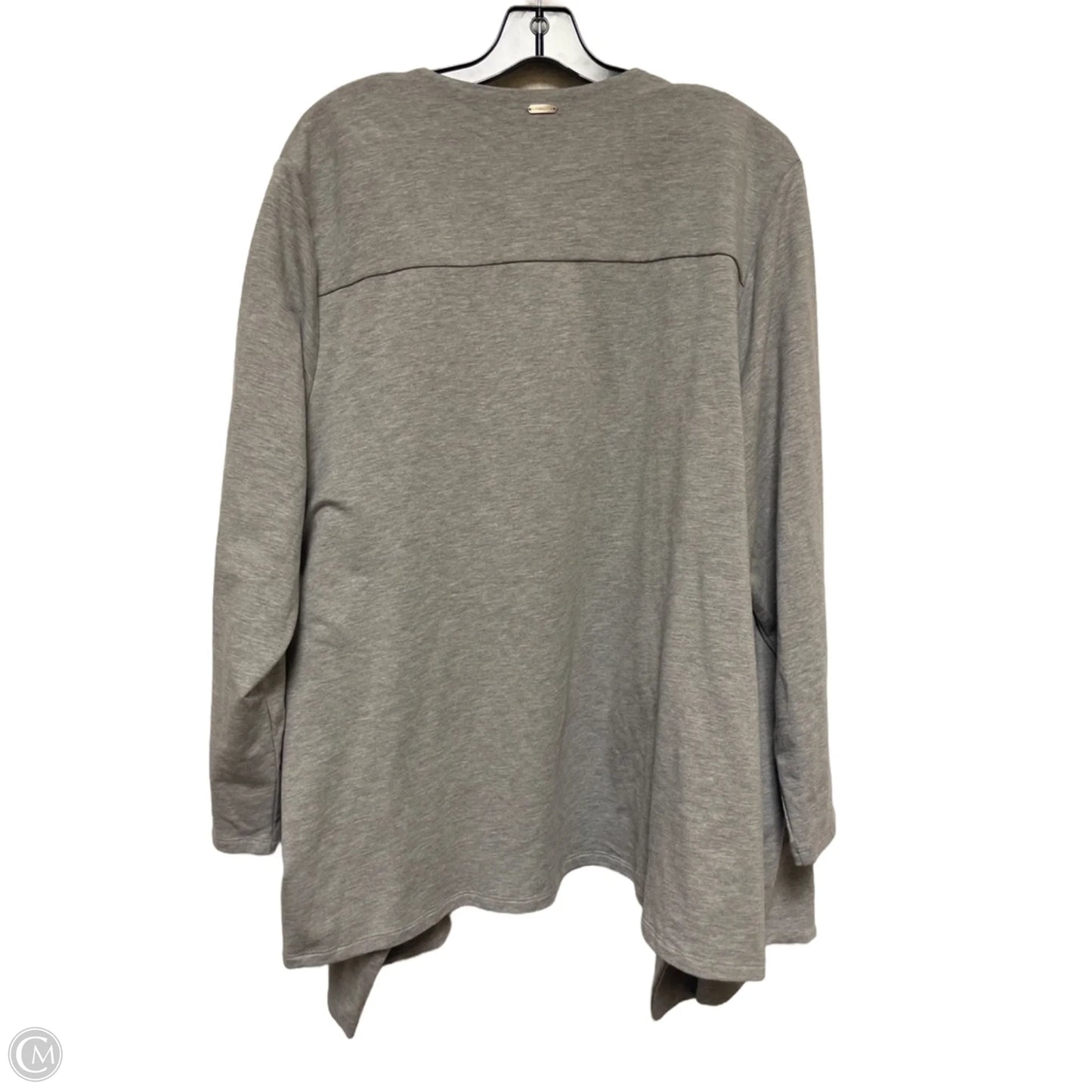Cardigan By Calvin Klein In Grey, Size: 2x