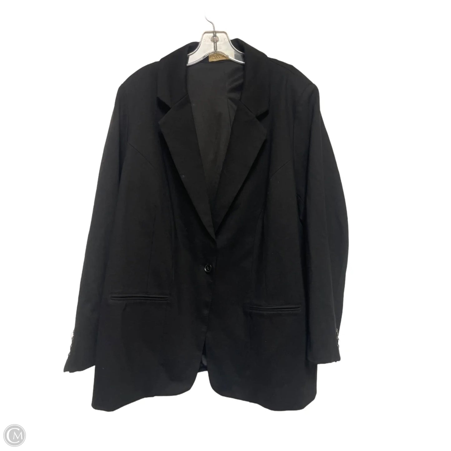 Blazer By Clothes Mentor In Black, Size: 3x