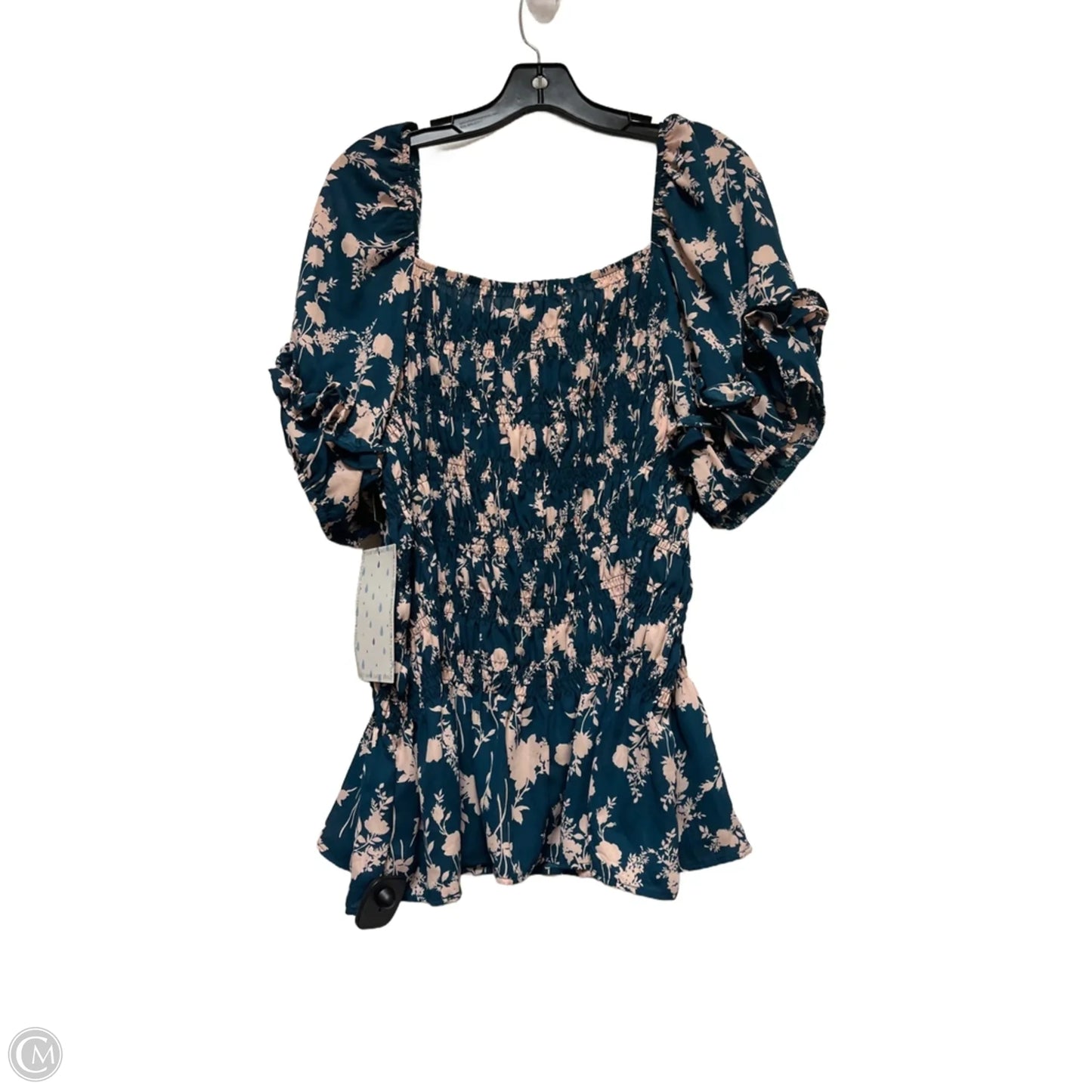 Top Short Sleeve By Sweet Rain In Green & Pink, Size: 3x