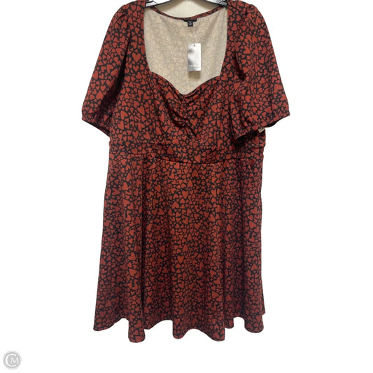 Dress Casual Short By Torrid In Black & Red, Size: 3x