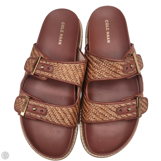 Sandals Flats By Cole-haan In Brown, Size: 8.5