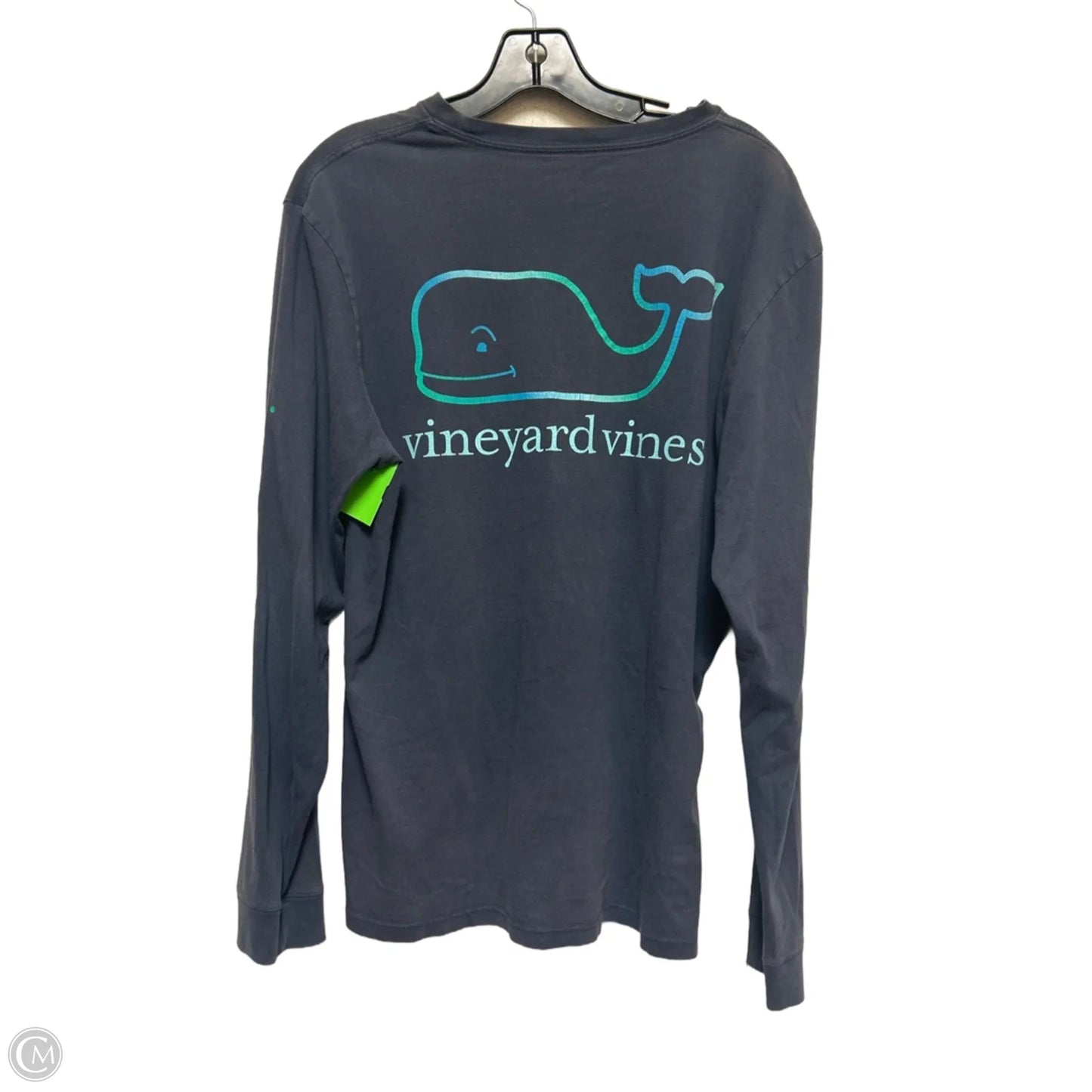 Top Long Sleeve Basic By Vineyard Vines In Blue, Size: M