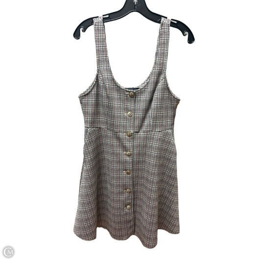 Dress Casual Short By Zara In Plaid Pattern, Size: M