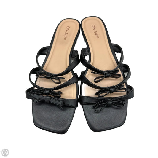 Sandals Flats By On 34th In Black, Size: 8.5