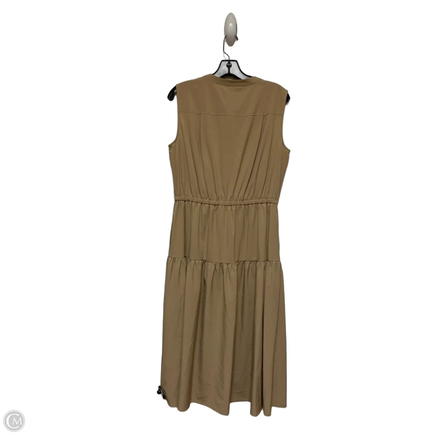 Dress Casual Midi By Dkny In Tan, Size: M