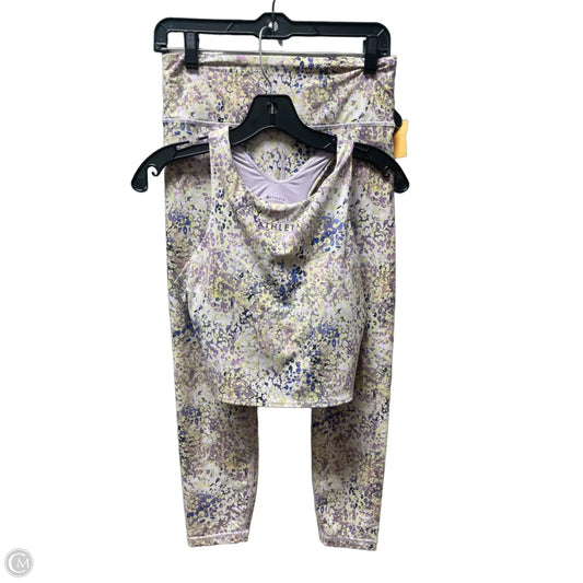 Athletic Pants 2pc By Athleta In Purple & Yellow, Size: M
