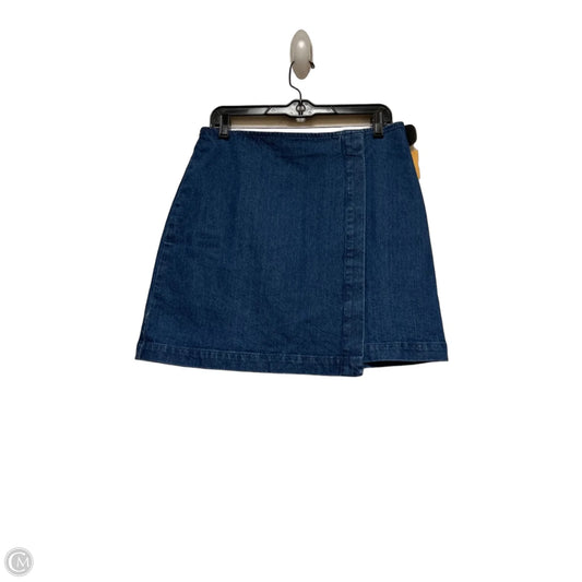 Skirt Mini & Short By Loft In Blue Denim, Size: 8