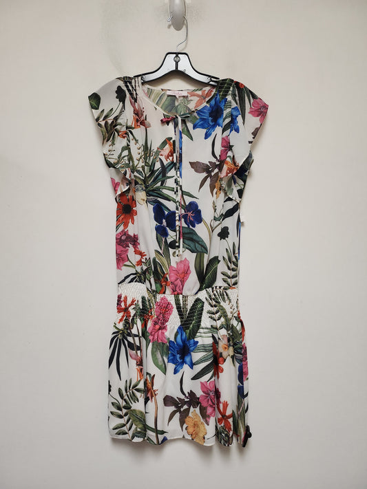 Floral Print Dress Casual Short Parker, Size S