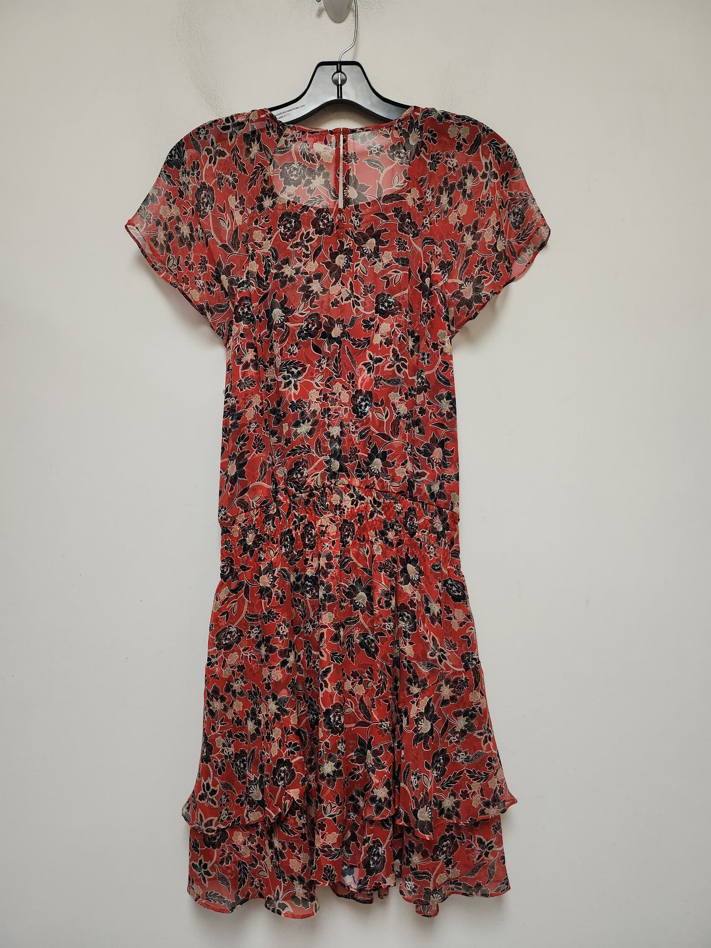 Floral Print Dress Casual Short Parker, Size S