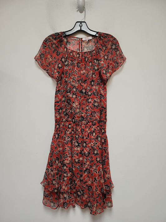 Floral Print Dress Casual Short Parker, Size S