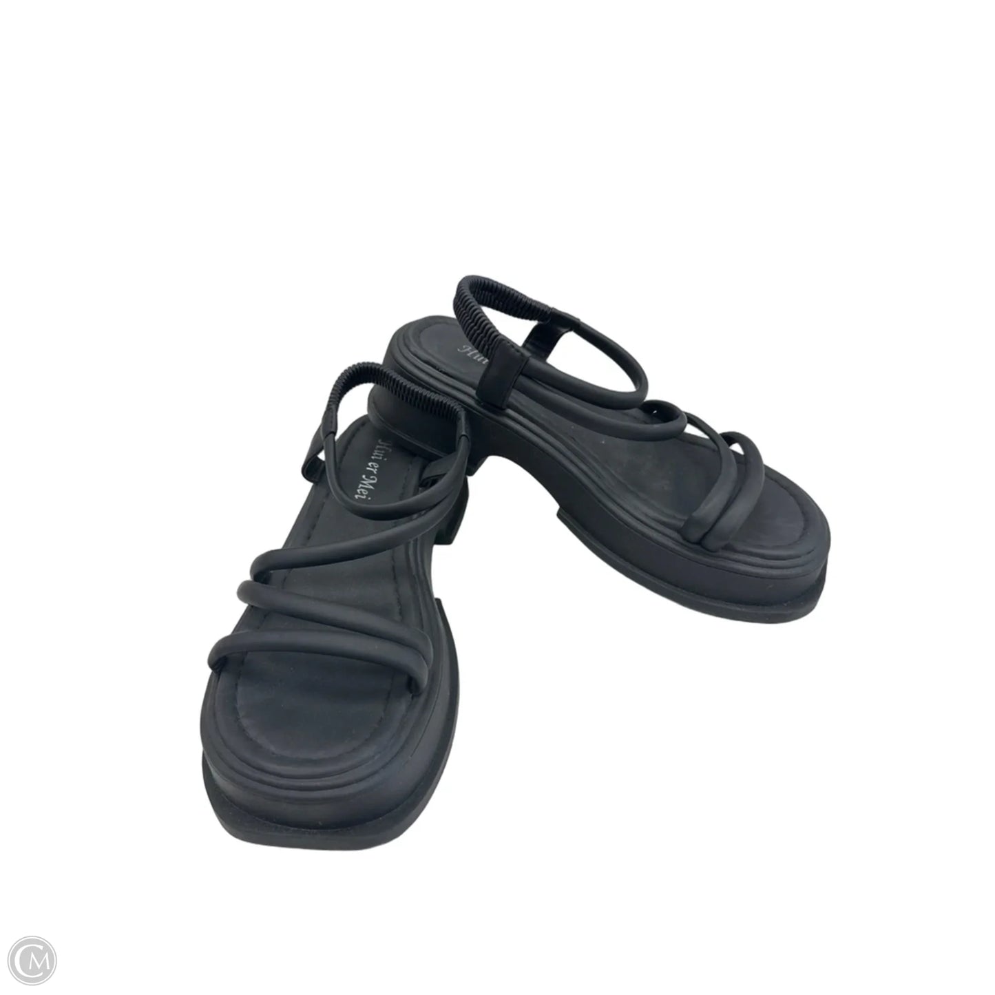 Sandals Heels Platform By Clothes Mentor In Black, Size: 9