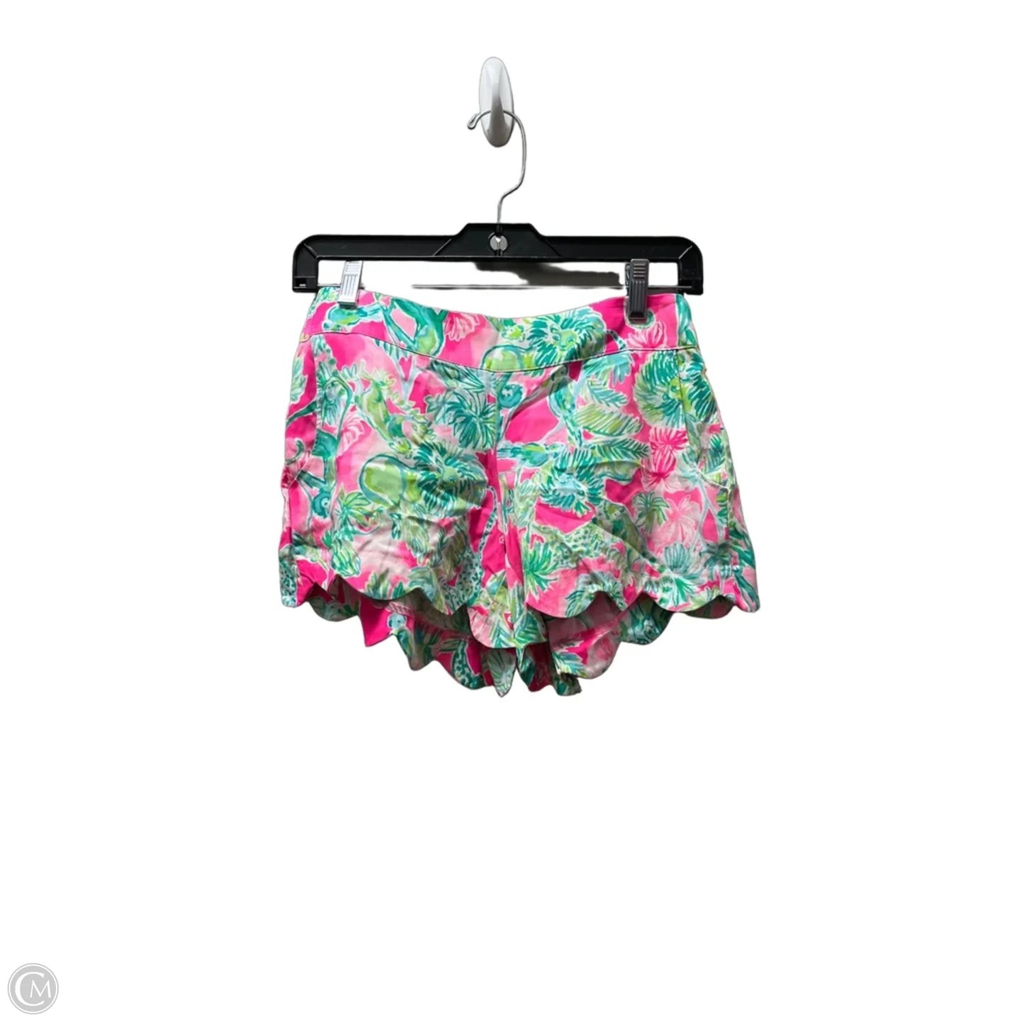 Shorts Designer By Lilly Pulitzer In Green & Pink, Size: 4