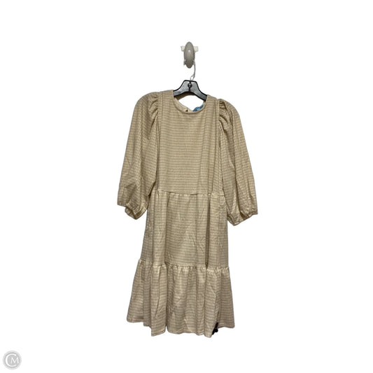 Dress Casual Short By Draper James Rsvp In Gold & Tan, Size: 2x