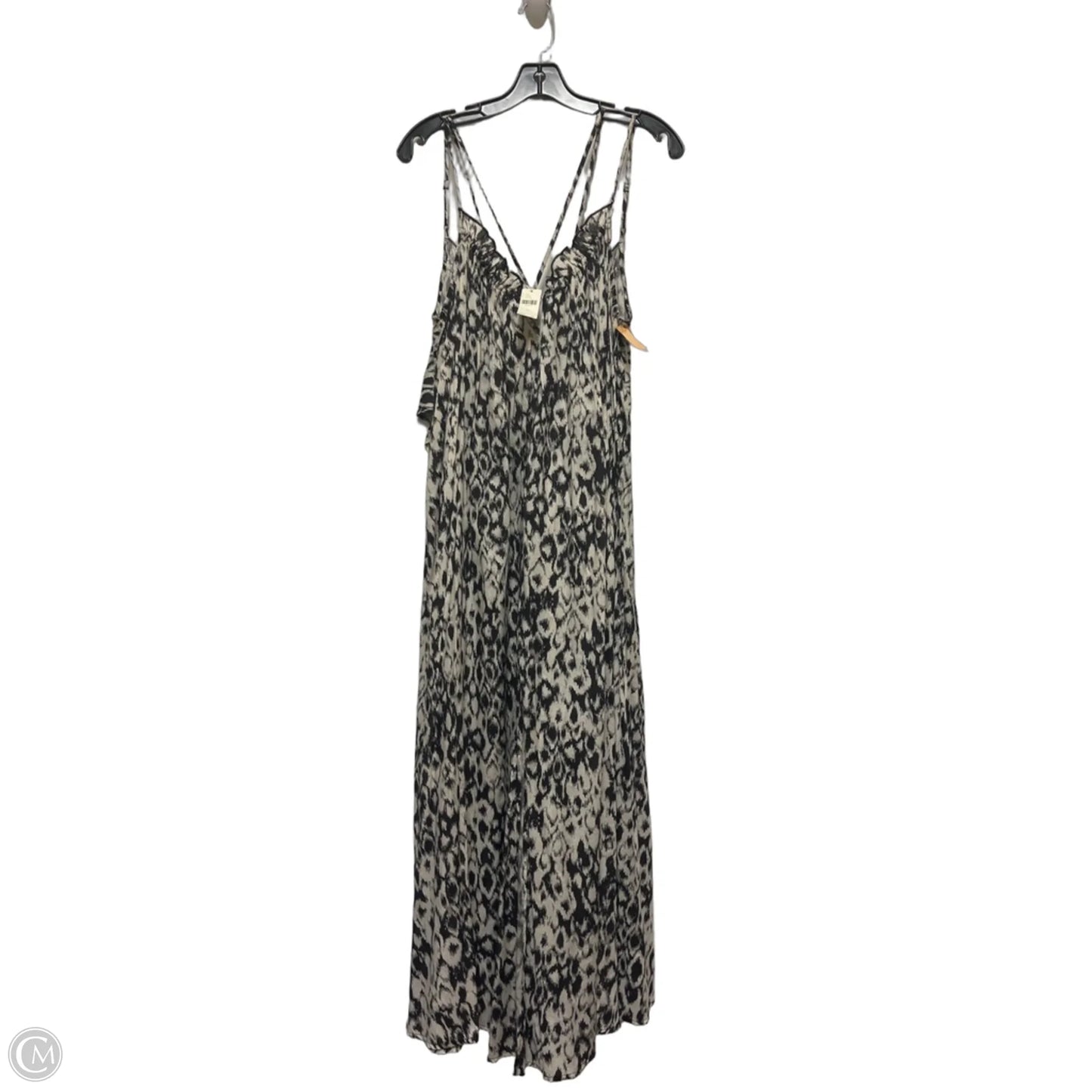 Dress Casual Maxi By Anthropologie In Black & Cream, Size: M