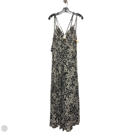 Dress Casual Maxi By Anthropologie In Black & Cream, Size: M