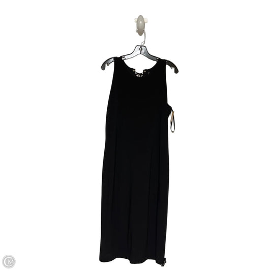 Dress Casual Midi By White House Black Market In Black, Size: L