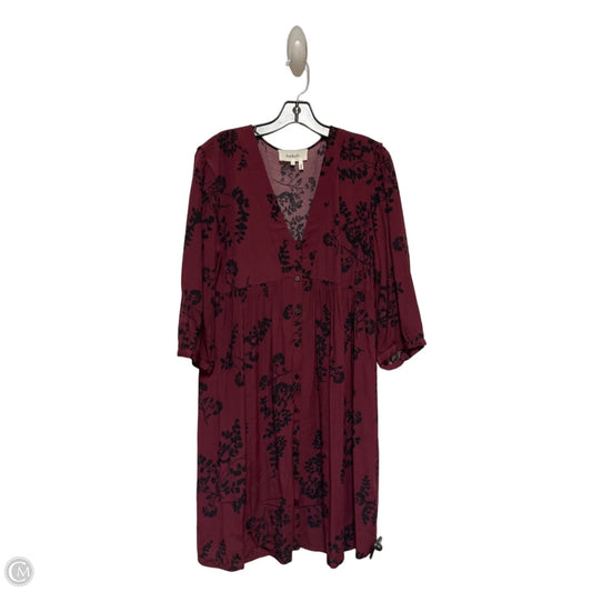 Dress Casual Short By Clothes Mentor In Black & Red, Size: L