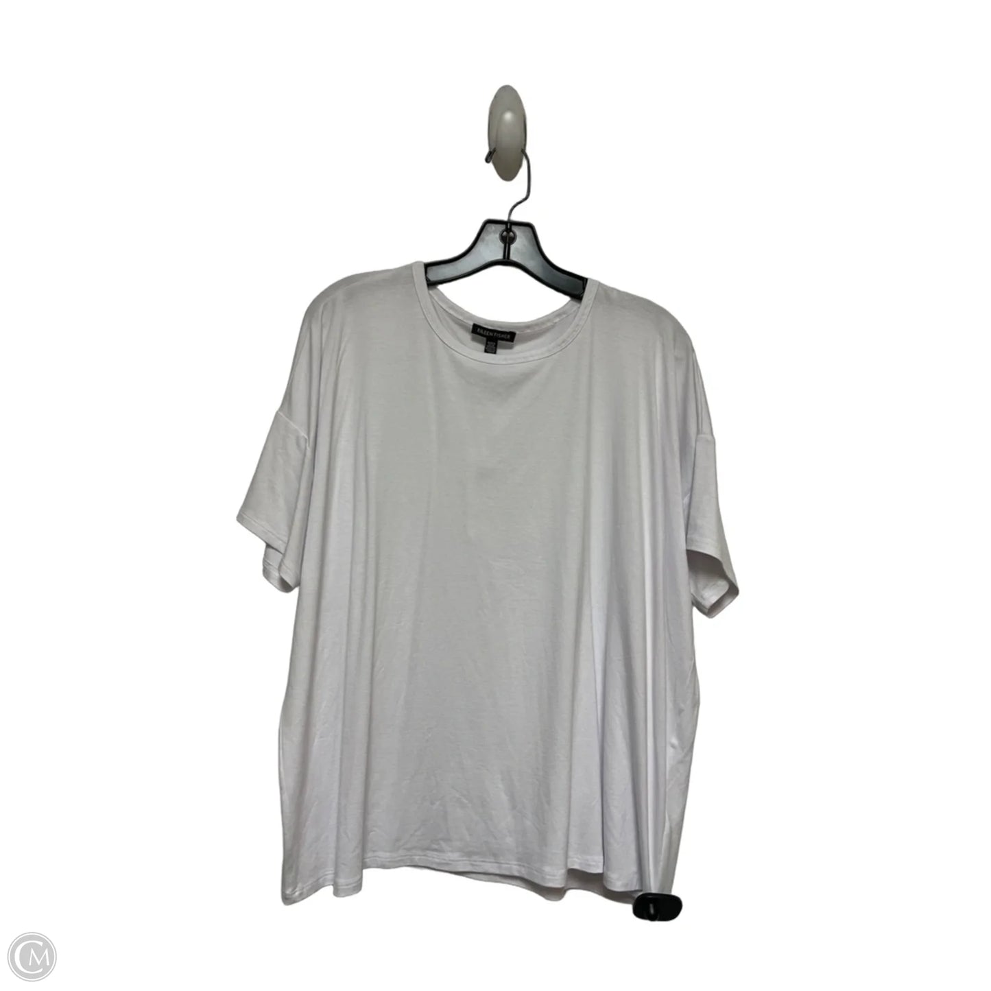 Top Short Sleeve Basic By Eileen Fisher In White, Size: S