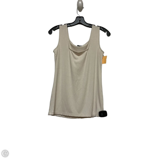 Top Sleeveless By Ann Taylor In Cream, Size: M