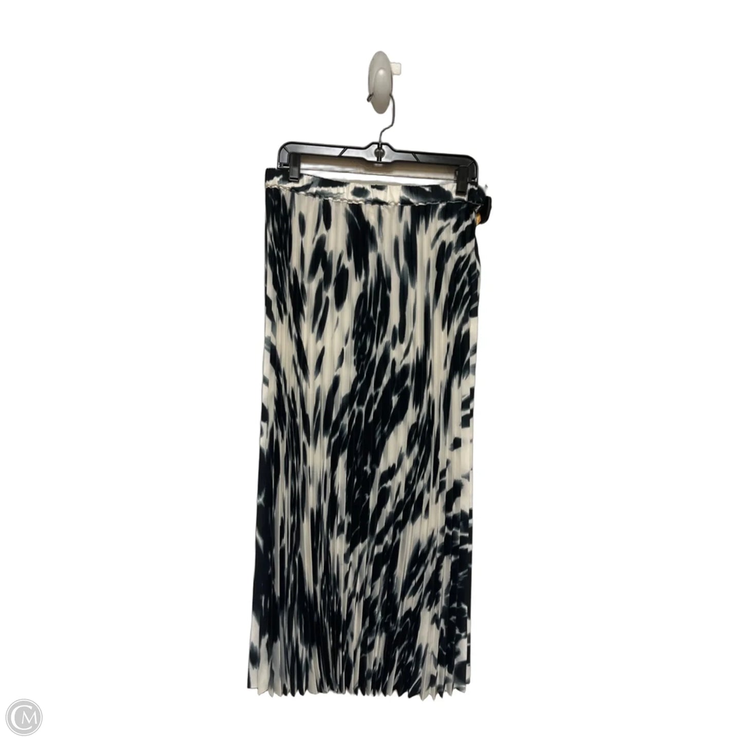 Skirt Maxi By Clothes Mentor In Black & White, Size: 12