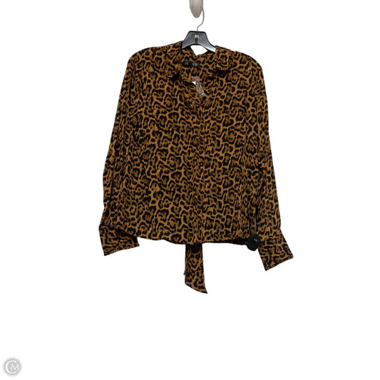 Top Long Sleeve By J. Crew In Animal Print, Size: M