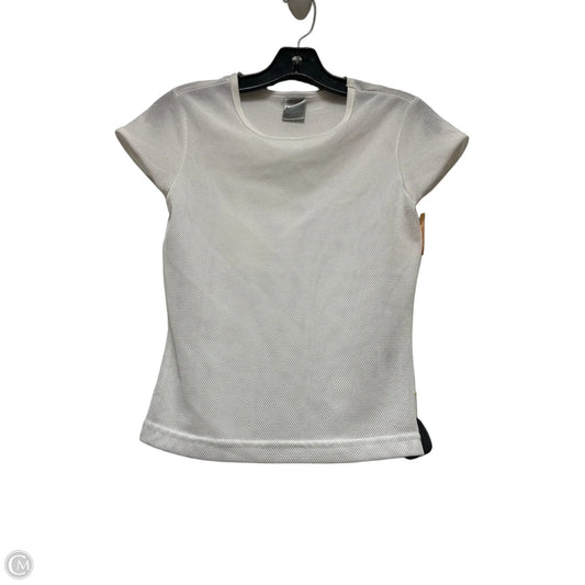 Athletic Top Short Sleeve By Nike Apparel In White, Size: S