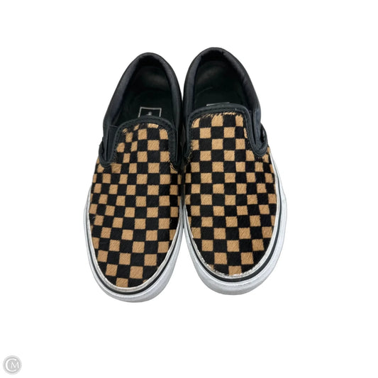 Shoes Flats By Vans In Checkered Pattern, Size: 5.5