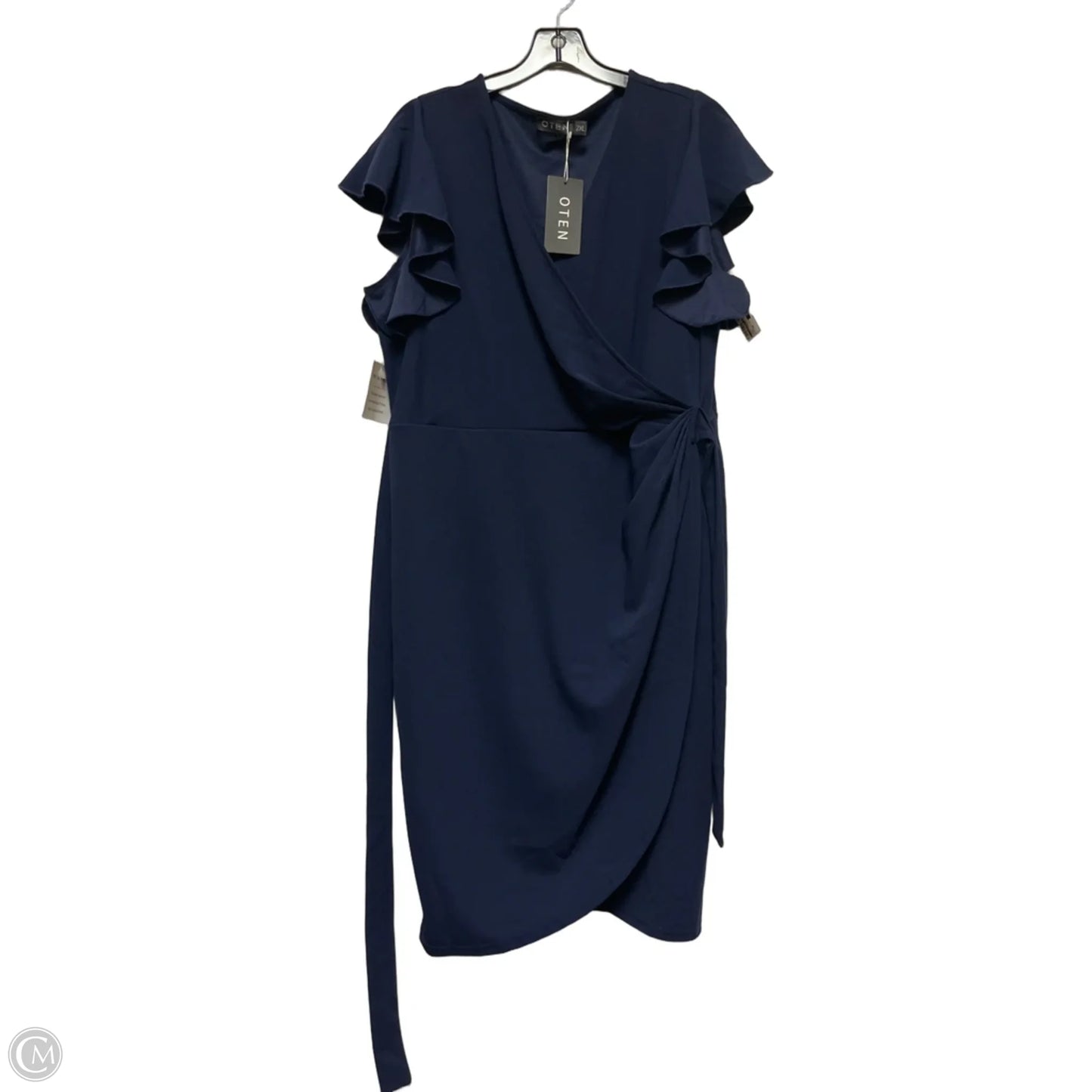 Dress Casual Midi By Clothes Mentor In Navy, Size: 2x