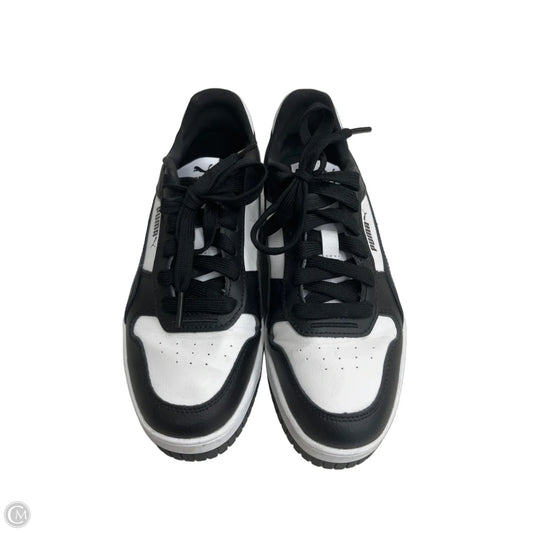 Shoes Sneakers By Puma In Black & White, Size: 7