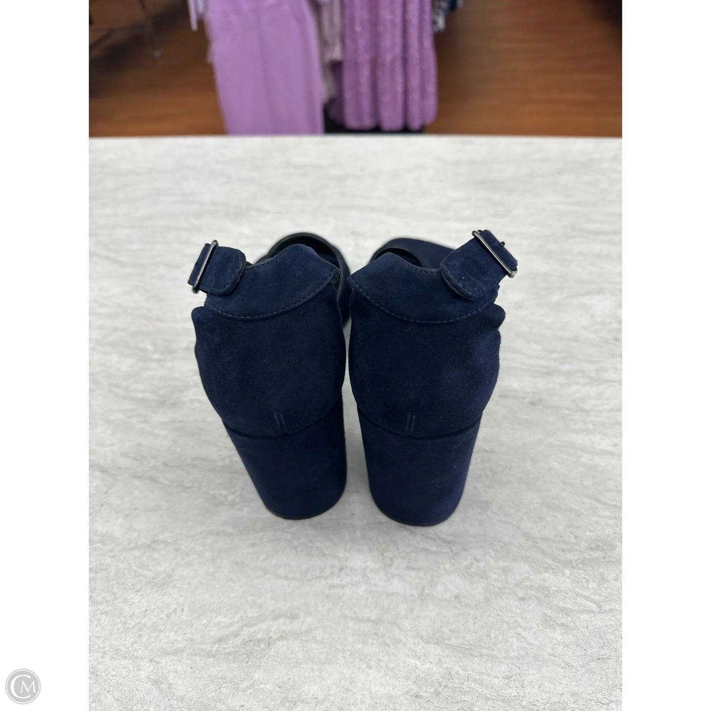 Sandals Designer By Stuart Weitzman In Navy, Size: 11.5