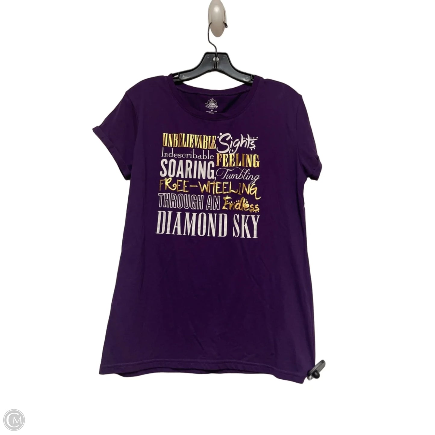Top Short Sleeve Basic By Disney Store In Purple, Size: M