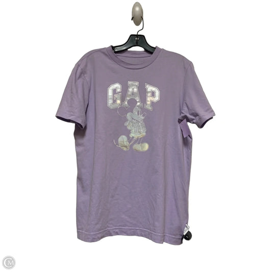 Top Short Sleeve Basic By Gap In Purple, Size: Xs