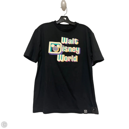 Top Short Sleeve Basic By Disney Store In Black, Size: S