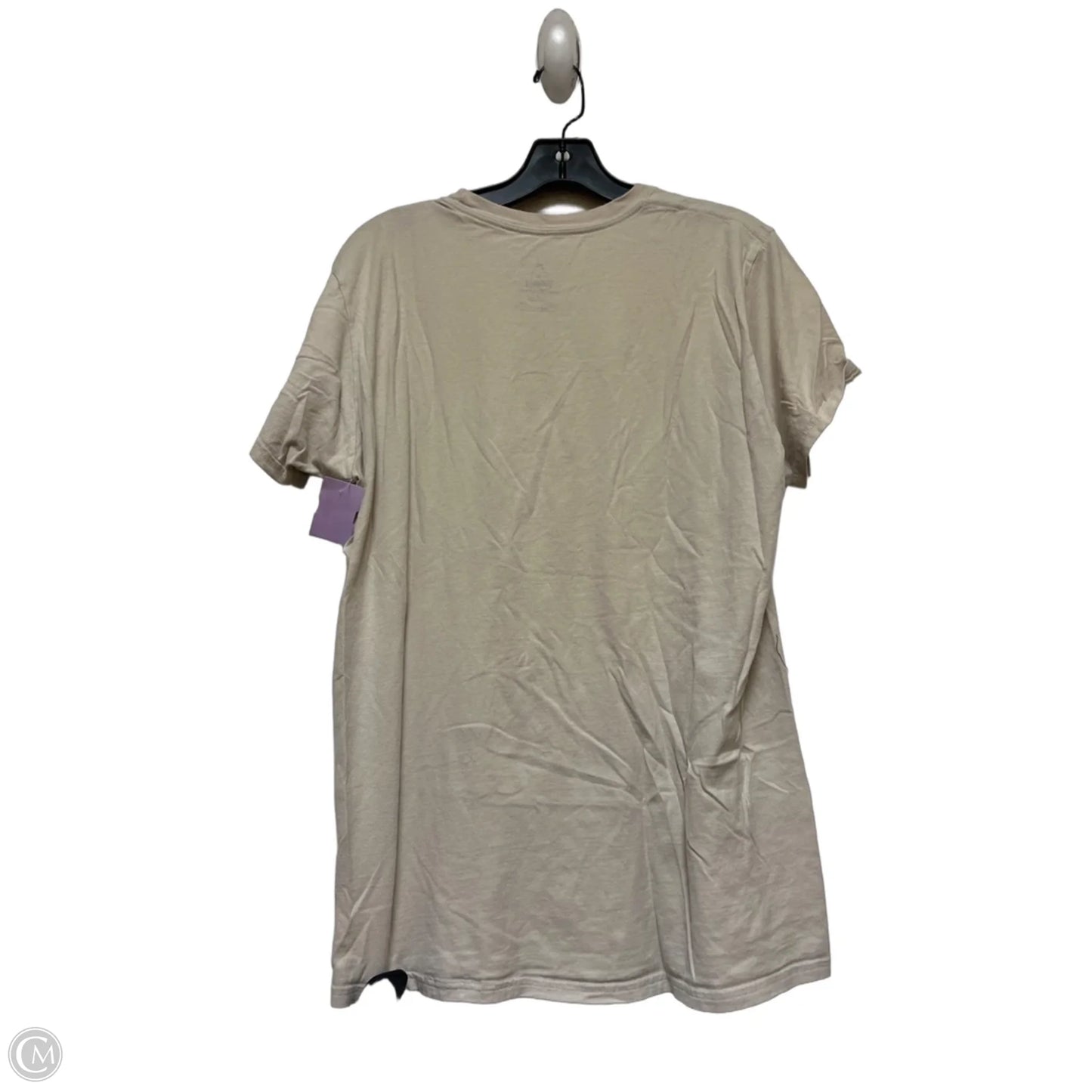 Top Short Sleeve Basic By Disney Store In Tan, Size: M