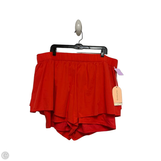 Athletic Skort By Clothes Mentor In Red, Size: Xl