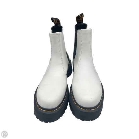 Boots Ankle Flats By Dr Martens In Black & White, Size: 9