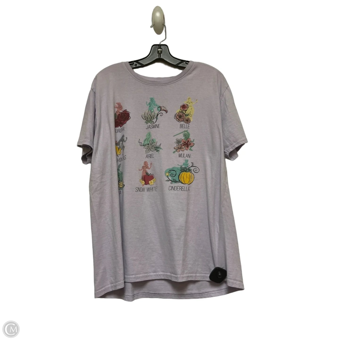 Top Short Sleeve Basic By Disney In Purple, Size: L