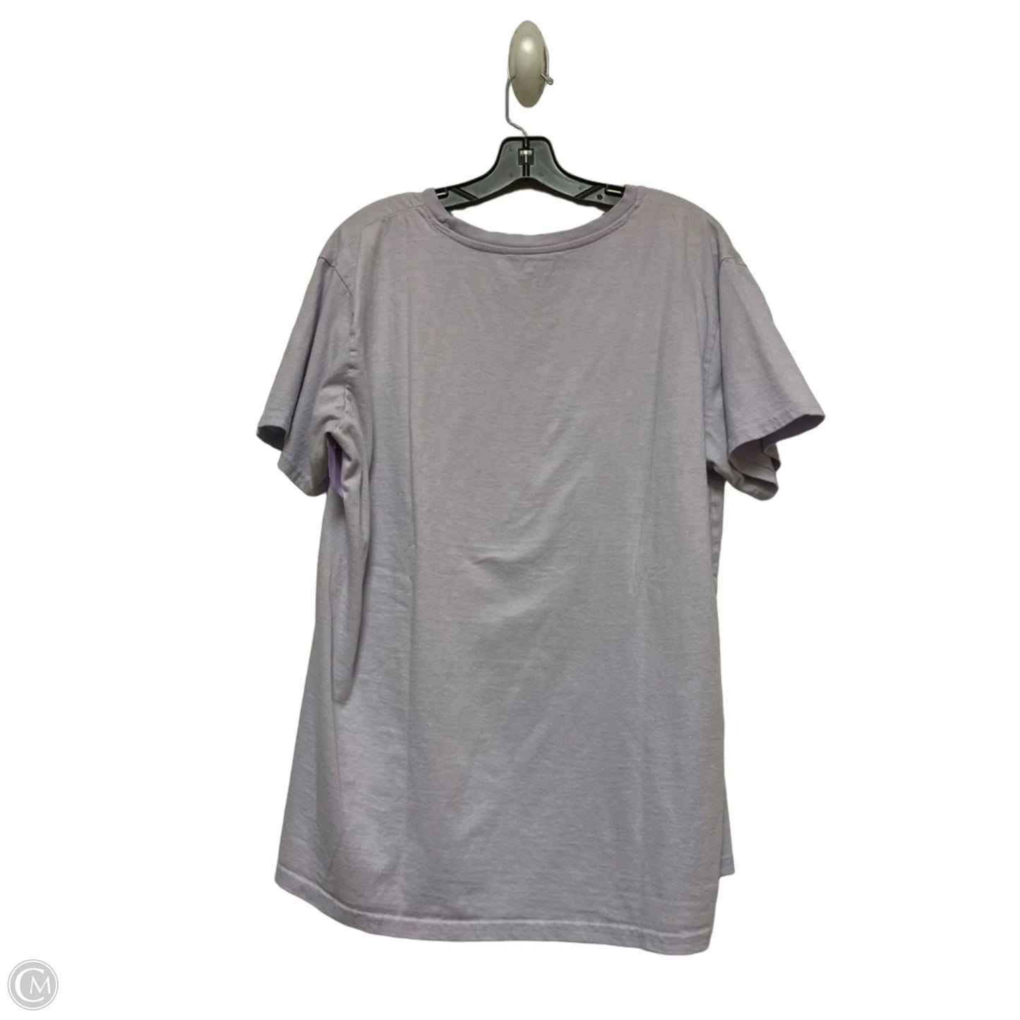 Top Short Sleeve Basic By Disney In Purple, Size: L