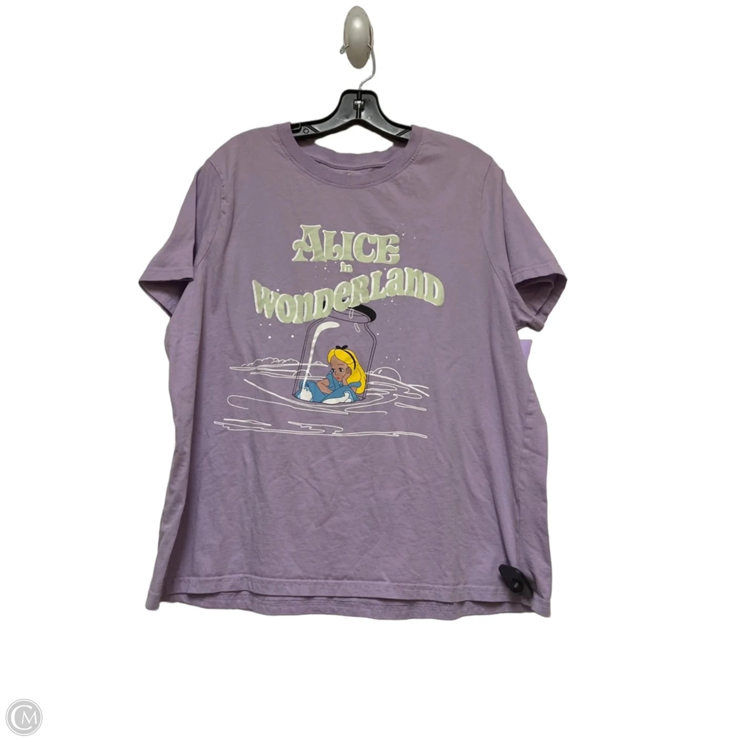 Top Short Sleeve Basic By Disney In Purple, Size: Xl