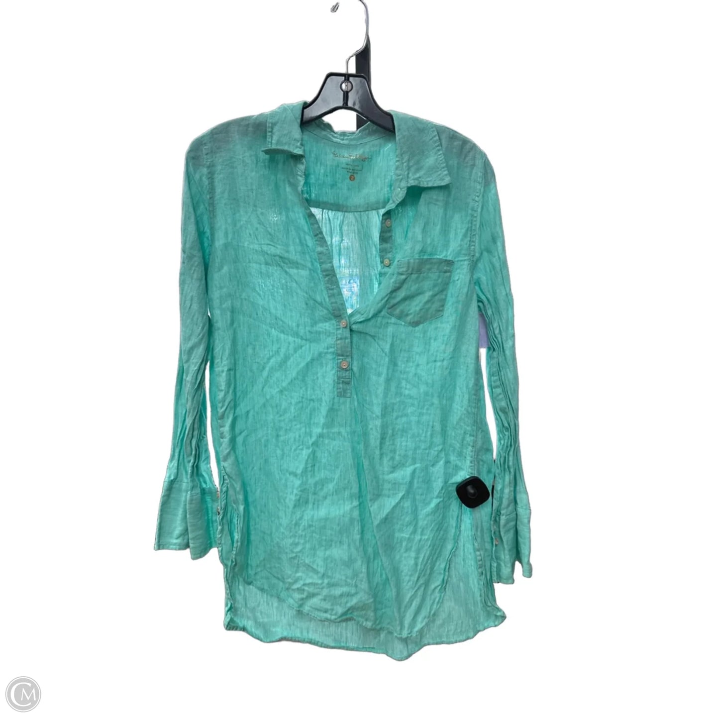 Top Long Sleeve Designer By Lilly Pulitzer In Green, Size: Xs