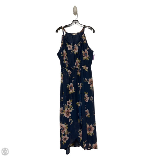 Dress Casual Midi By Blush In Floral Print, Size: Xl