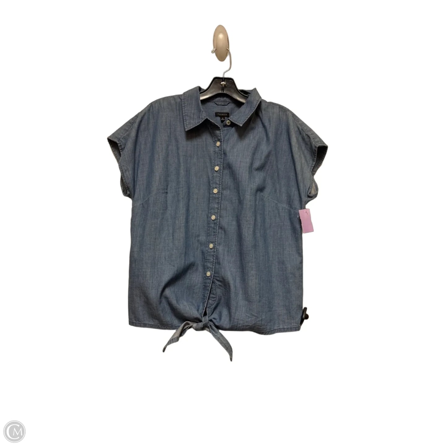 Top Short Sleeve By Talbots In Blue, Size: M