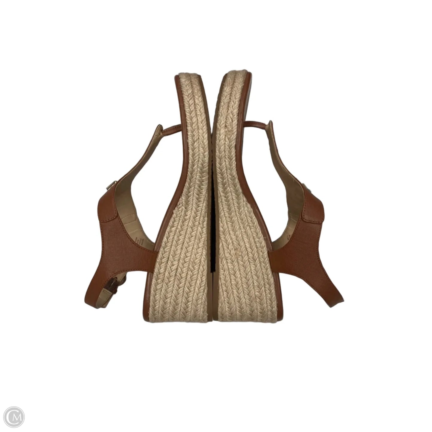 Sandals Heels Wedge By Michael By Michael Kors In Tan, Size: 7.5